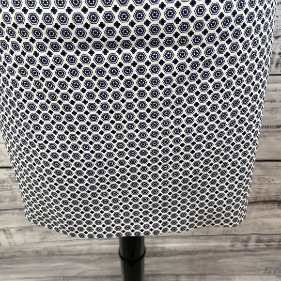 Donna Ricco New Yorkk Skirt size 8 Navy Blue Straight Pencil Knee Stretch Boho - Picture 4 of 8
